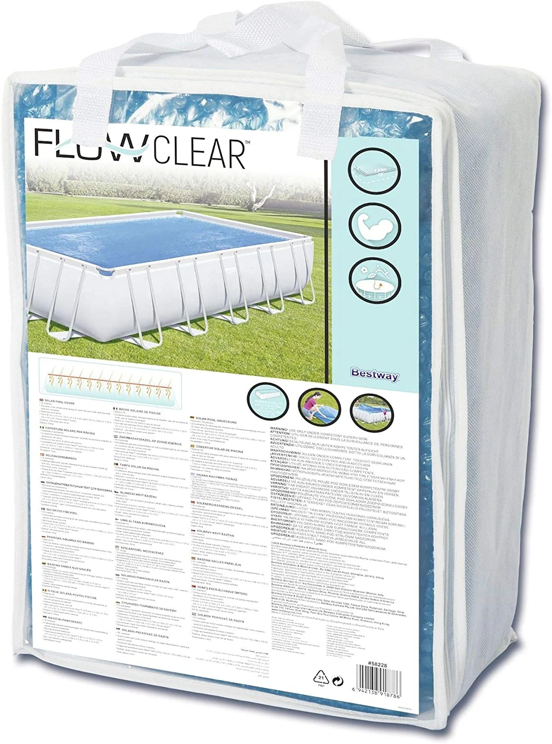 Bestway Flow Clear Noppenfolie 7,03 X 3,36m (zomerafdekking) 3 Bestway Flow Clear Noppenfolie 7,03 X 3,36m (zomerafdekking)