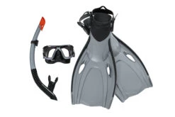 Bestway Hydro-Pro Blacksea Snorkel / Flipper Set (Grijs)