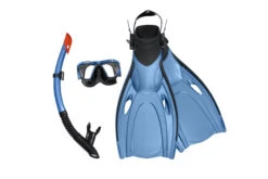 Bestway Hydro-Pro Blacksea Snorkel / Flipper Set (Blauw)